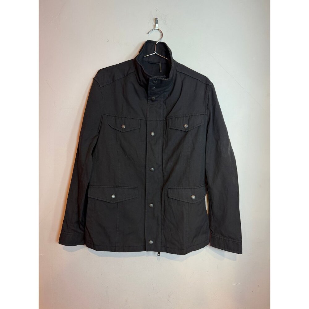 Prada Multi Pocket Utility Military Field Jacket Black